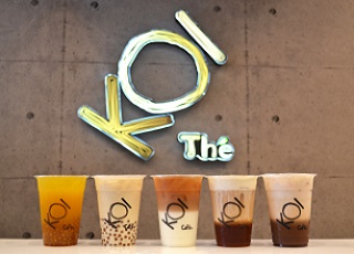 Retail site development support for Tiwanese specialty tea brand “KOI Thé”